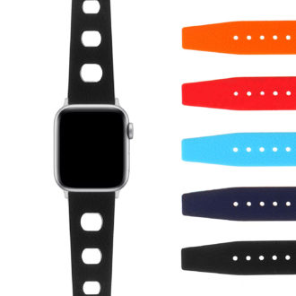 Ax.pu13 Gallery Silicone Rubber Rally Strap Apple Watch