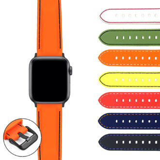 Ax.pu1.mb Gallery Rubber Divers Strap Apple Watch