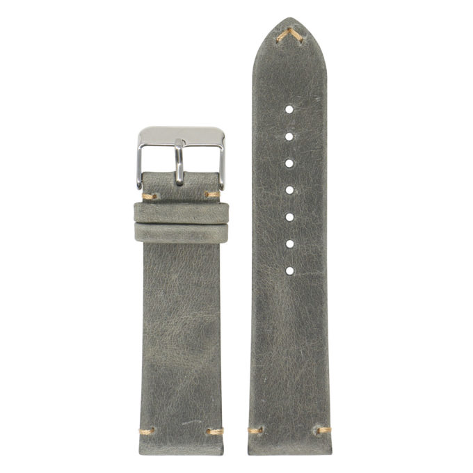 Kt1.7 Main Grey StrapsCo Distressed Calf Leather Watch Band Strap