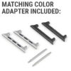 Kw2.b Stainless Steel Spring Bar Band Adapter For Apple Watch In