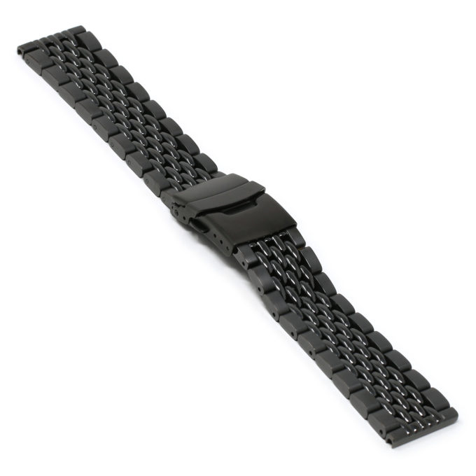M.bd1.mb Angle Black StrapsCo Stainless Steel Beads Of Rice Watch Band Strap Bracelet Apple Watch