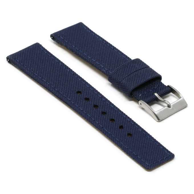 Ny1.5.5 Angle Navy Blue DASSARI Nylon Quick Release Watch Band Strap
