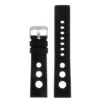 Pu11.1.1 Silicone Rally Strap In Black 3 Apple Watch