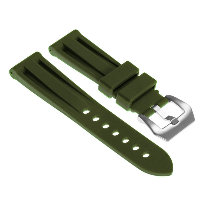 R.pn1.11 Silicone Rubber Strap In Green Apple Watch