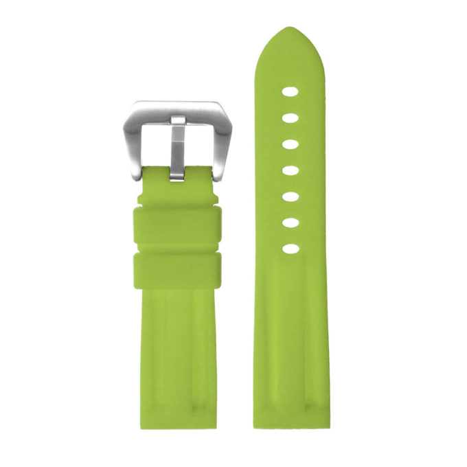 R.pn1.11a Silicone Rubber Strap In Lime Green 2 Apple Watch