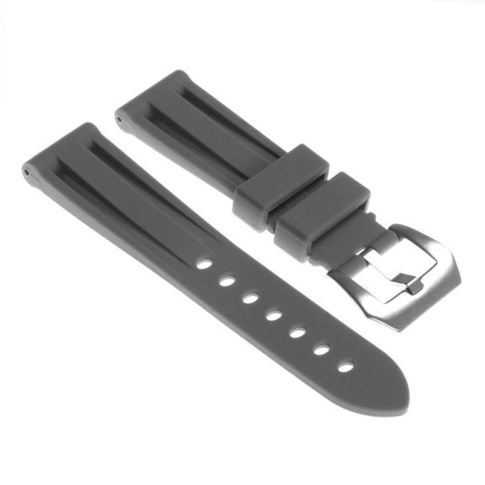 R.pn1.7 Silicone Rubber Strap In Grey Apple Watch