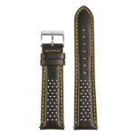 St22.1.10 Up Black & Yellow Perforated Rally Strap Apple Watch