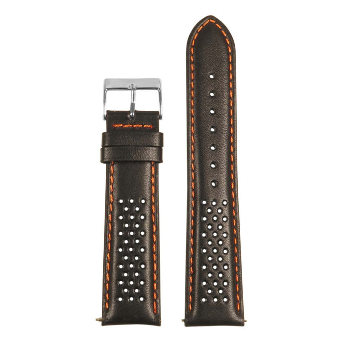 St22.1.12 Up Black & Orange Perforated Rally Strap Apple Watch