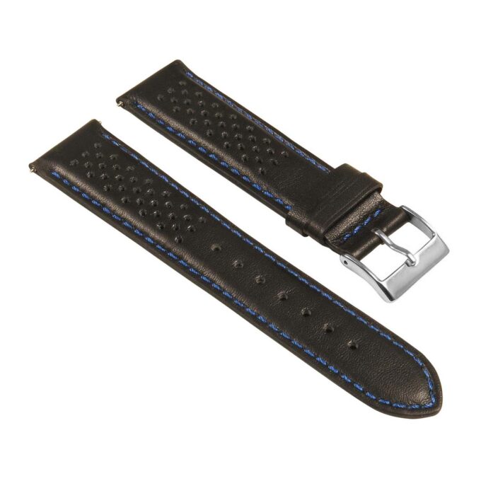 St22.1.5 Angle Black & Blue Perforated Rally Strap Apple Watch