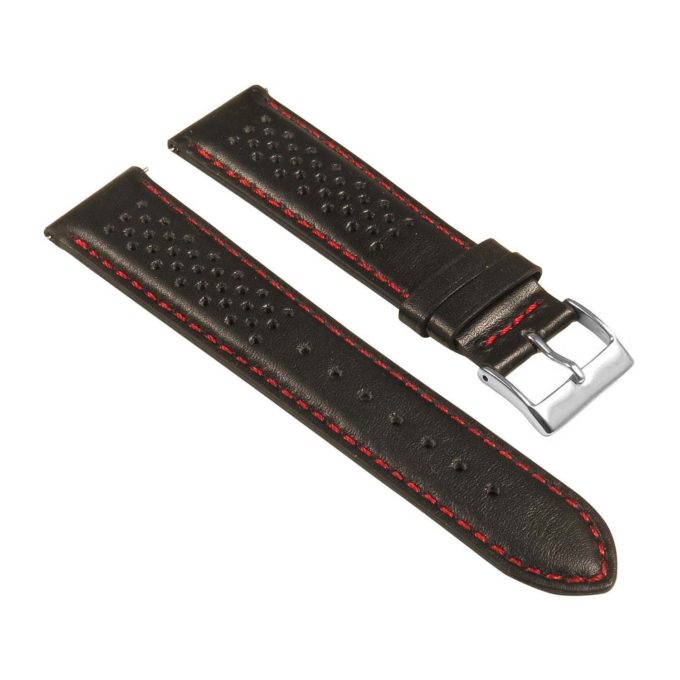 St22.1.6 Angle Black & Red Perforated Rally Strap Apple Watch