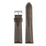 St22.2.22 Up Brown Perforated Rally Strap Apple Watch
