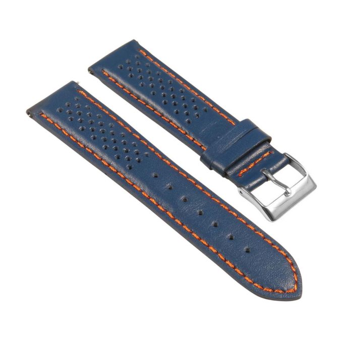 St22.5.12 Angle Blue & Orange Perforated Rally Strap Apple Watch