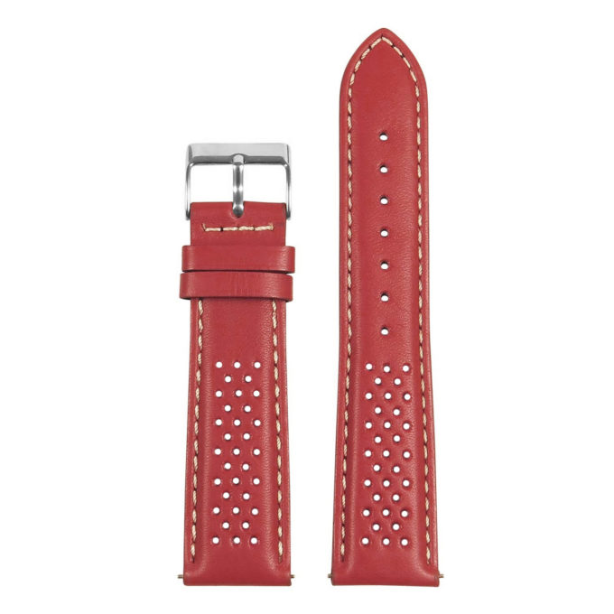 St22.6.22 Up Red Perforated Rally Strap Apple Watch