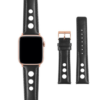 St26.rg Gallery Rally Strap With Rose Gold Buckle Apple Watch