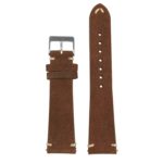 St28.2 Upright Suede Watch Strap In Brown Apple Watch