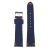 St28.5.12 Upright Suede Watch Strap In Blue & Orange Apple Watch