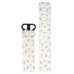 Fb.r38.l Main Roses StrapsCo Patterned Silicone Rubber Watch Band Strap For Fitbit Charge 3