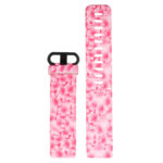 Fb.r38.q Main Pink Flowers StrapsCo Patterned Silicone Rubber Watch Band Strap For Fitbit Charge 3