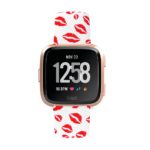 Fb.r39.a Main Lips StrapsCo Patterned Rubber Watch Band Strap For Fitbit Versa