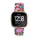 Fb.r39.c Main Psychedelic StrapsCo Patterned Rubber Watch Band Strap For Fitbit Versa