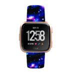 Fb.r39.e Main Deep Space StrapsCo Patterned Rubber Watch Band Strap For Fitbit Versa