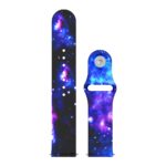 Fb.r39.e Up Deep Space StrapsCo Patterned Rubber Watch Band Strap For Fitbit Versa
