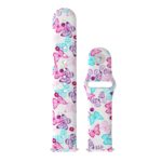 Fb.r39.g Up Butterfly StrapsCo Patterned Rubber Watch Band Strap For Fitbit Versa