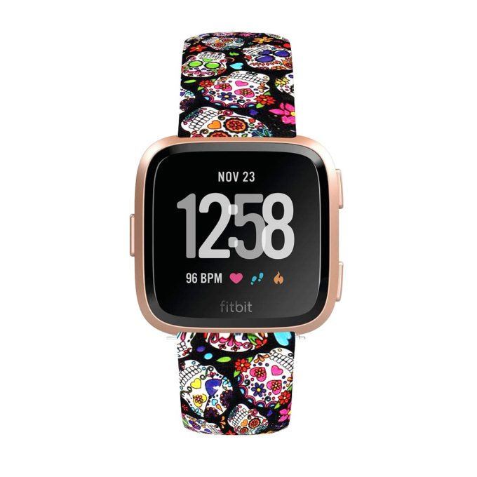 Maledan compatible con correas Fitbit Versa 2 para mujeres y hombres,  correas de diseño que no se decolora de diseño estampado floral Correa de