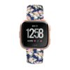 Fb.r39.i Main Peonies StrapsCo Patterned Rubber Watch Band Strap For Fitbit Versa