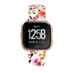 Fb.r39.j Main Fall Flowers StrapsCo Patterned Rubber Watch Band Strap For Fitbit Versa