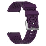 Fb.r44.18 Back Dark Purple StrapsCo Perforated Silicone Rubber Watch Band Strap For Fitbit Versa