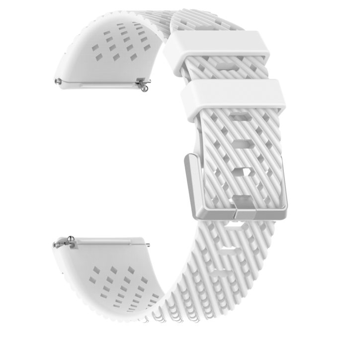 Fb.r44.22 Back White StrapsCo Perforated Silicone Rubber Watch Band Strap For Fitbit Versa