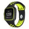 Fb.r47.1.11 Main Black & Green StrapsCo Perforated Rubber Watch Band Strap For Fitbit Versa