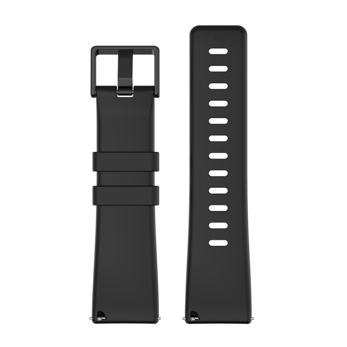 Fb.r48.1 Up Black StrapsCo Silicone Rubber Watch Band Strap For Fitbit Versa