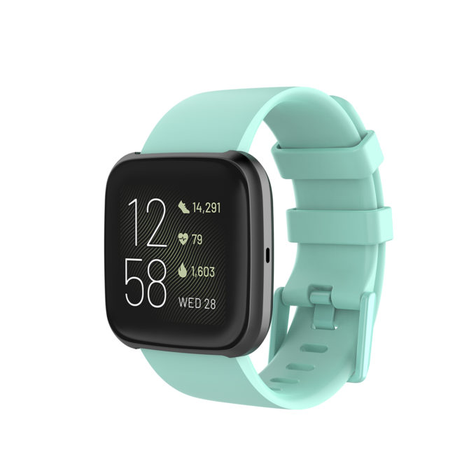 Fb.r48.11 Main Mint Green StrapsCo Silicone Rubber Watch Band Strap For Fitbit Versa