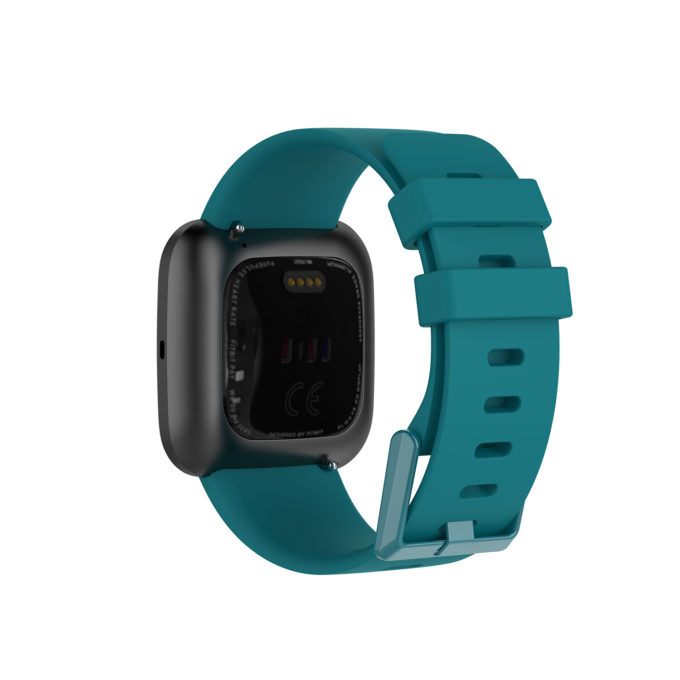 Fb.r48.11a Back Teal StrapsCo Silicone Rubber Watch Band Strap For Fitbit Versa