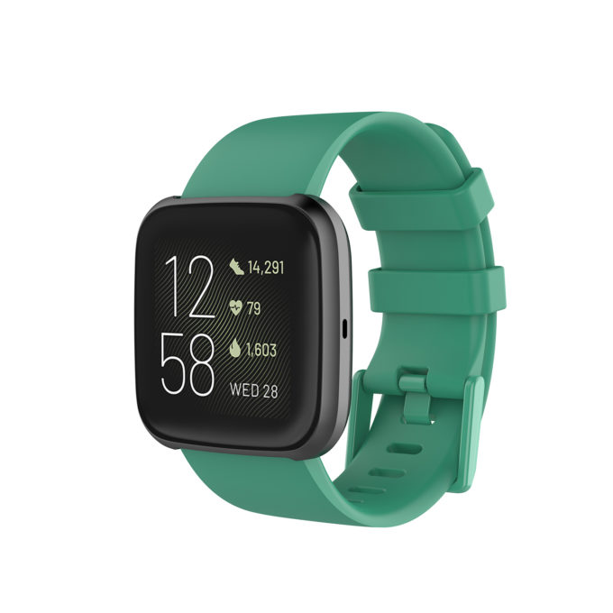 Fb.r48.11b Main Green StrapsCo Silicone Rubber Watch Band Strap For Fitbit Versa