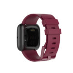 Fb.r48.18a Back Sangria Purple StrapsCo Silicone Rubber Watch Band Strap For Fitbit Versa