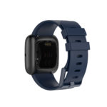 Fb.r48.5 Back Midnight Blue Black StrapsCo Silicone Rubber Watch Band Strap For Fitbit Versa