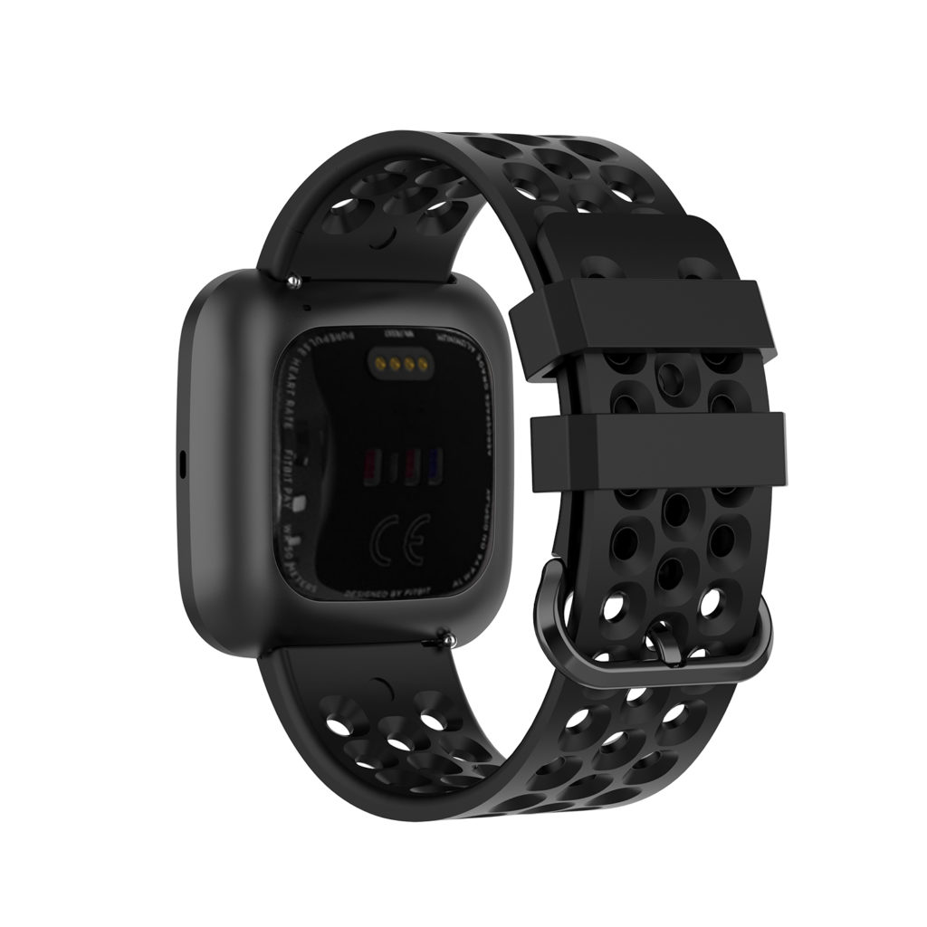 Perforated Silicone Strap For Fitbit Versa & Versa 2 StrapsCo