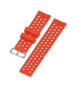 Fb.r49.6 Angle Red StrapsCo Perforated Silicone Rubber Watch Band Strap For Fitbit Versa