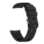 G.r51.1 Back Black StrapsCo Silicone Rubber Watch Band Strap For Garmin Vivomove, Vivoactive & Forerunner