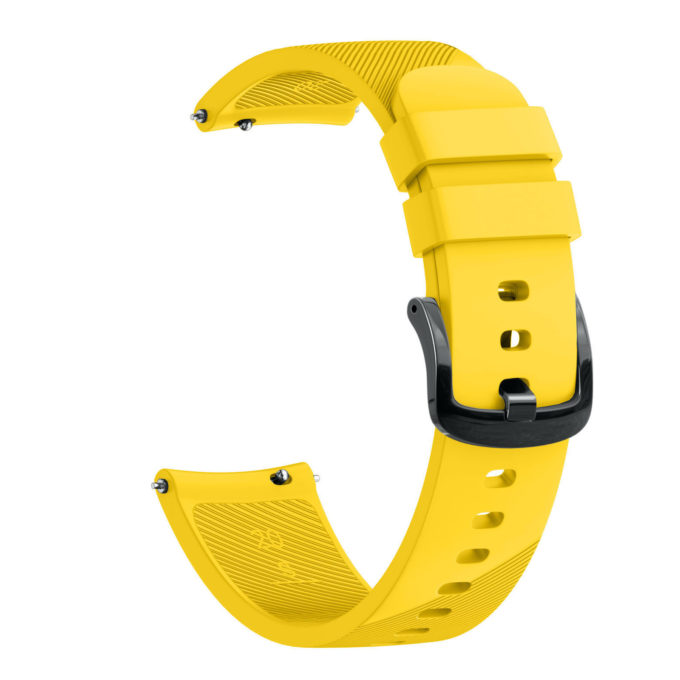 G.r51.10 Back Yellow StrapsCo Silicone Rubber Watch Band Strap For Garmin Vivomove, Vivoactive & Forerunner