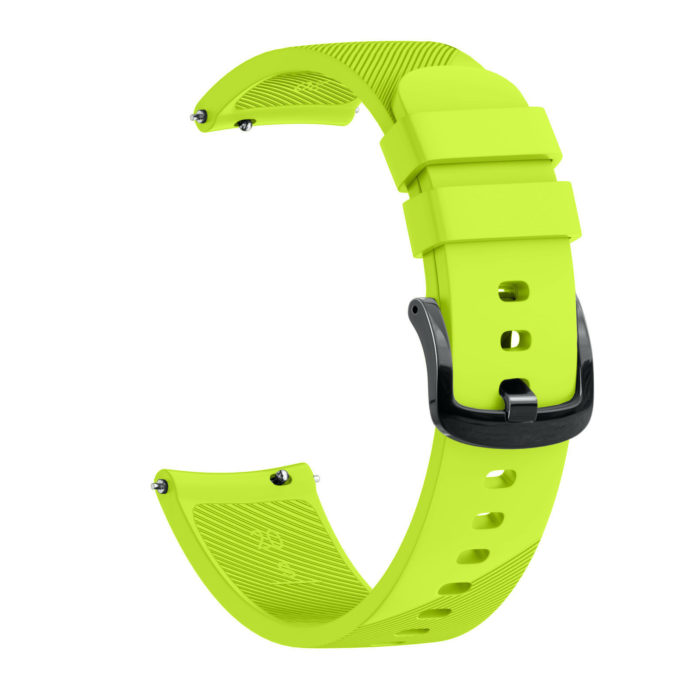 G.r51.11 Back Green StrapsCo Silicone Rubber Watch Band Strap For Garmin Vivomove, Vivoactive & Forerunner