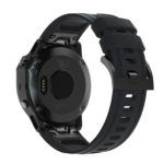 G.r52.1 Back Black StrapsCo QuickFit 20 Silicone Rubber Watch Band Strap For Garmin Fenix 6S