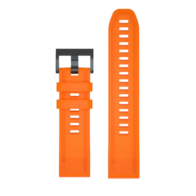 G.r52.12 Up Orange StrapsCo QuickFit 20 Silicone Rubber Watch Band Strap For Garmin Fenix 6S