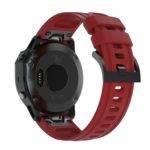 G.r52.6 Back Red StrapsCo QuickFit 20 Silicone Rubber Watch Band Strap For Garmin Fenix 6S