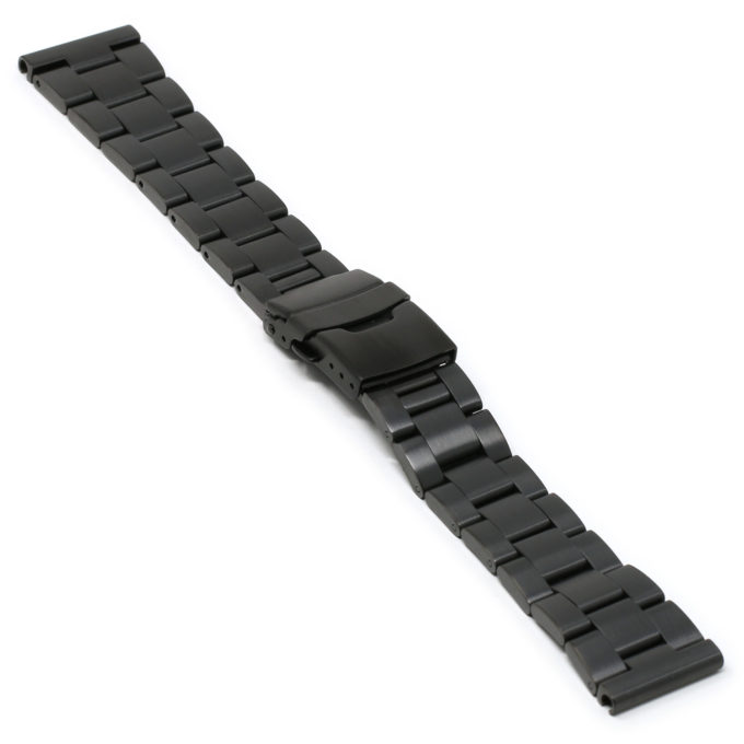 M.sk3.mb Angle Black StrapsCo Replacement Stainless Steel Metal Replacement Watch Band Strap Bracelet