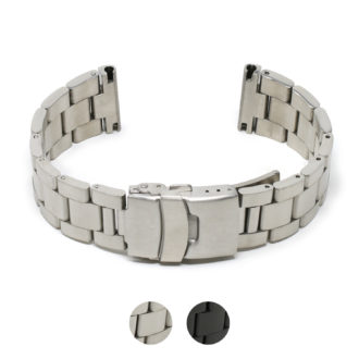 StrapsCo Stainless Steel Oyster Bracelet