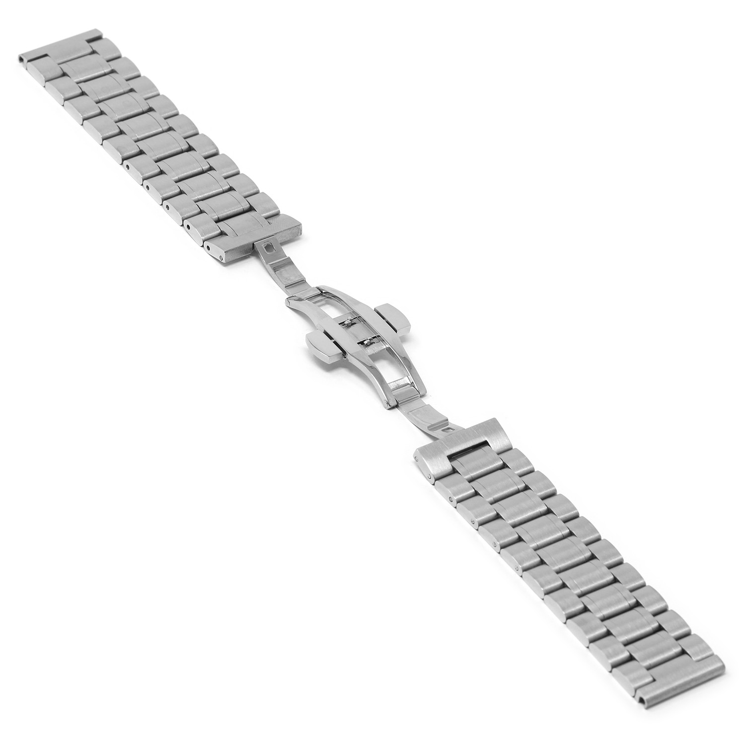 m13.ss Open Silver StrapsCo Stainless Steel Metal Quick Release Watch Band Strap Bracelet